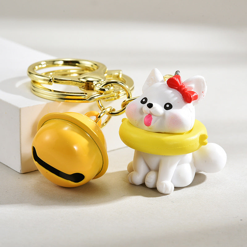 wholesale Resin Cartoon Puppy Keychain